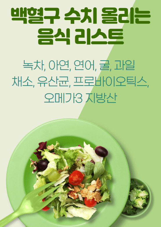 백혈구 수치 낮으면 3