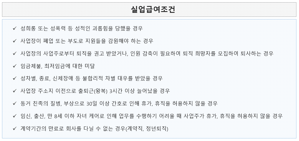 실업급여 조건 2