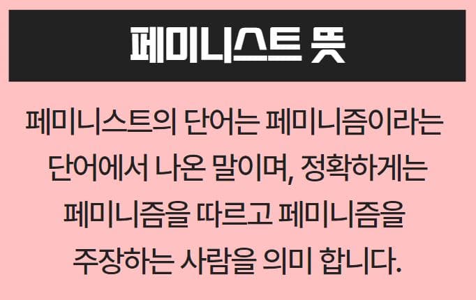 페미니스트 뜻 1